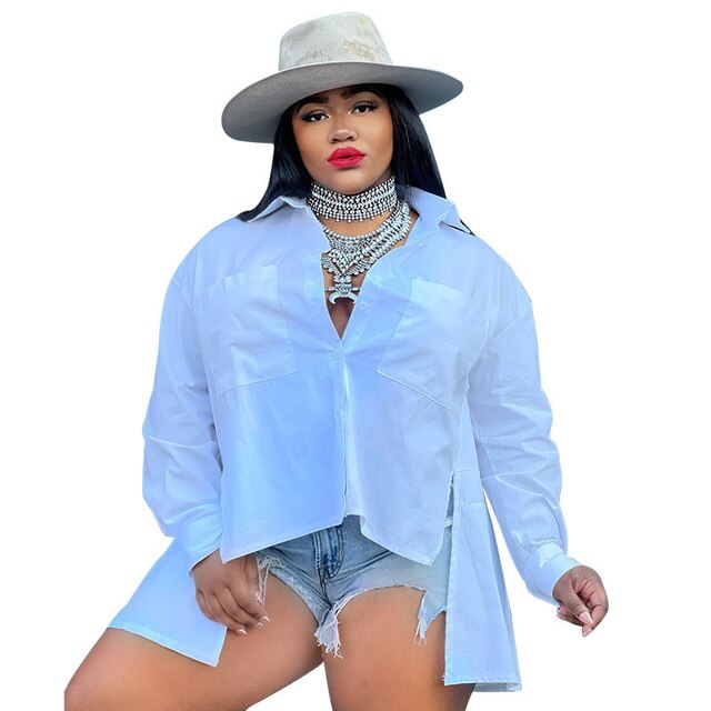 Casual Sexy Plus Size Loose Tops for Women