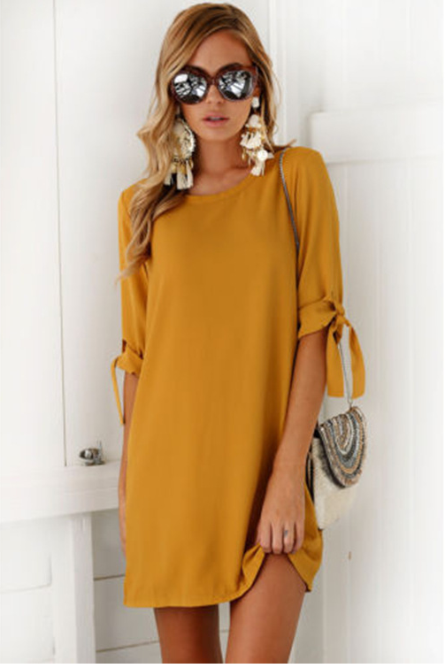 Chiffon Printed Dress - Floral Design Dress