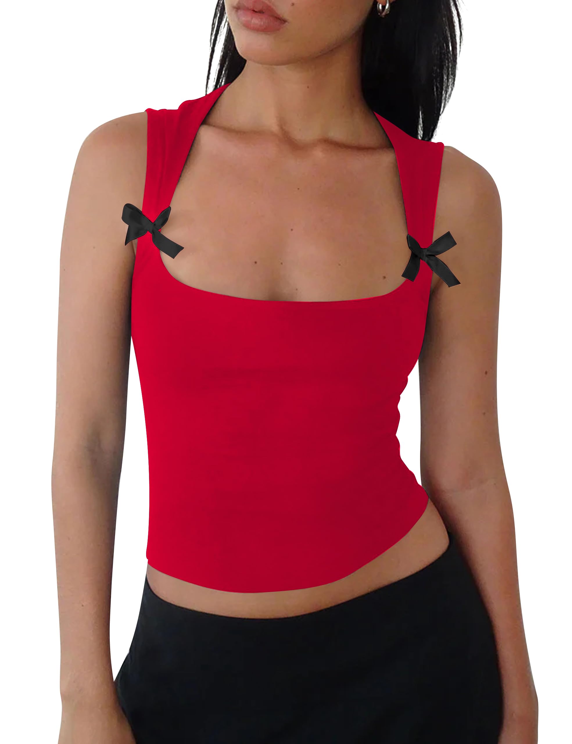 Bow Tank Top Sleeveless