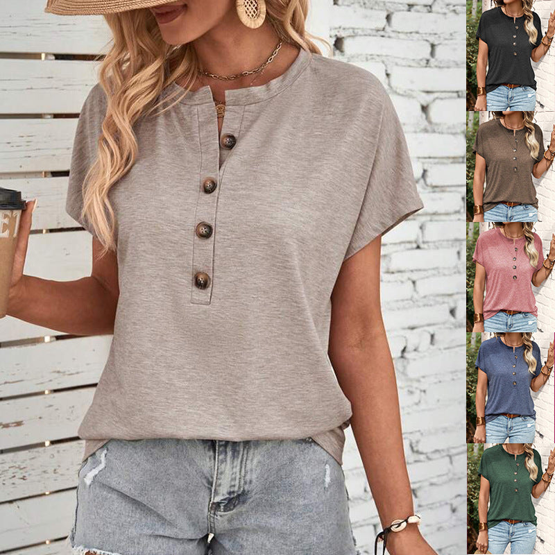 Women's Fashion Short Sleeve T-Shirt Tops