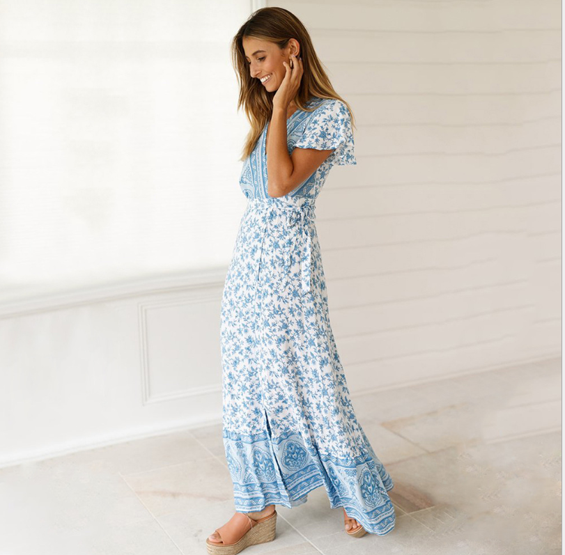 Sexy Floral Maxi Dress