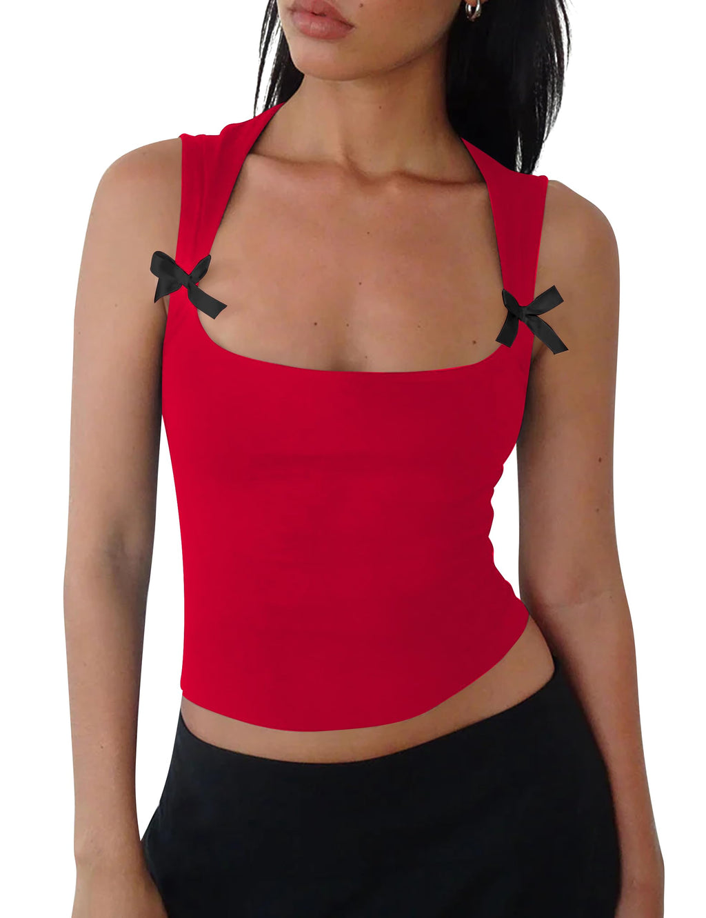 Bow Tank Top Sleeveless