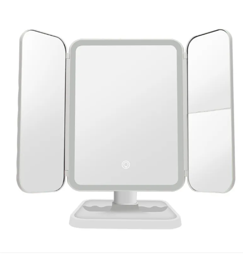 Trifold Makeup Mirror Light