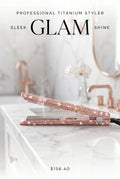 Professional Bedazzled Titanium Hair Straightener Tools