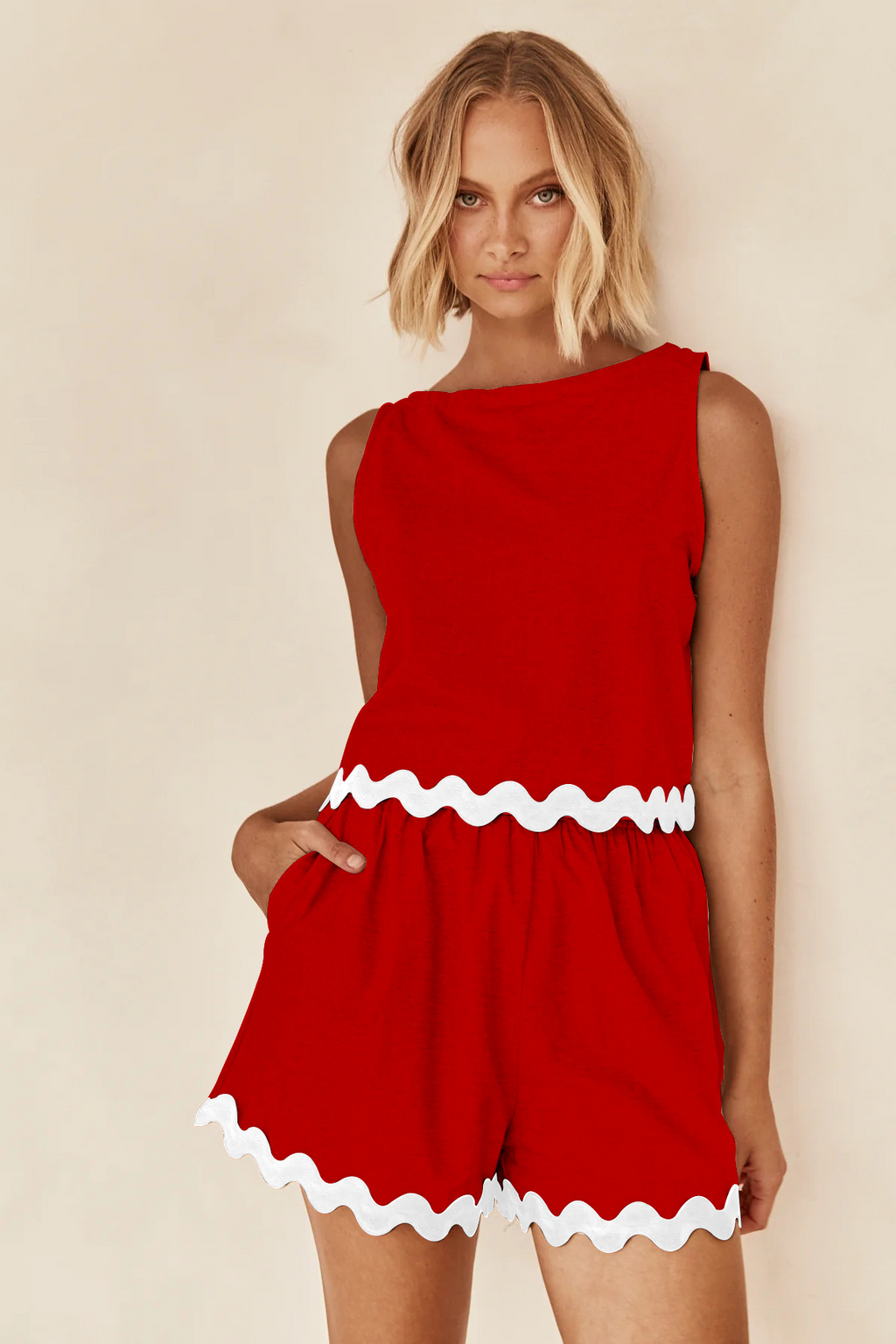 Sleeveless Two Piece