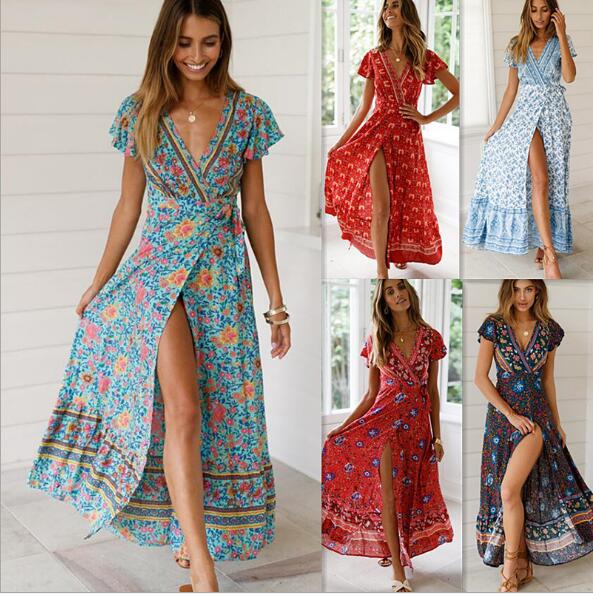 Sexy Floral Maxi Dress